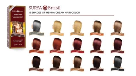 surya brasil henna cream color chart